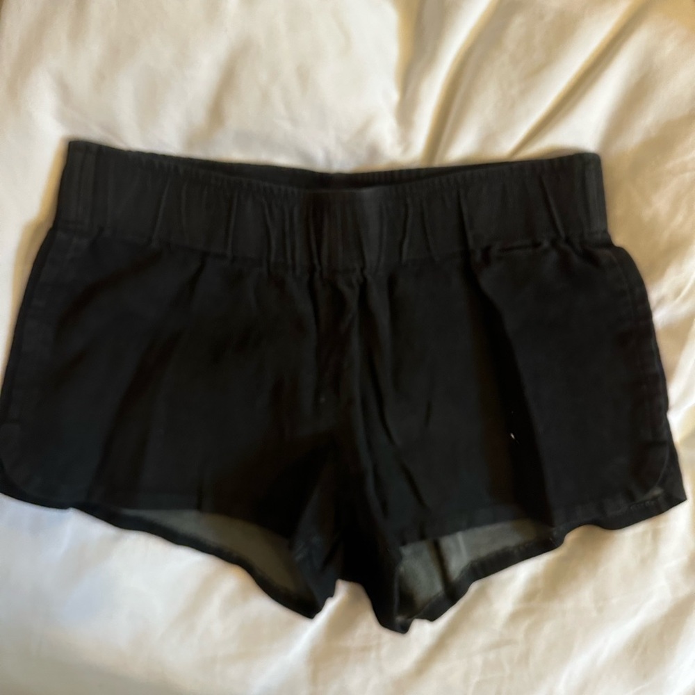 Hudson Suede Black Shorts